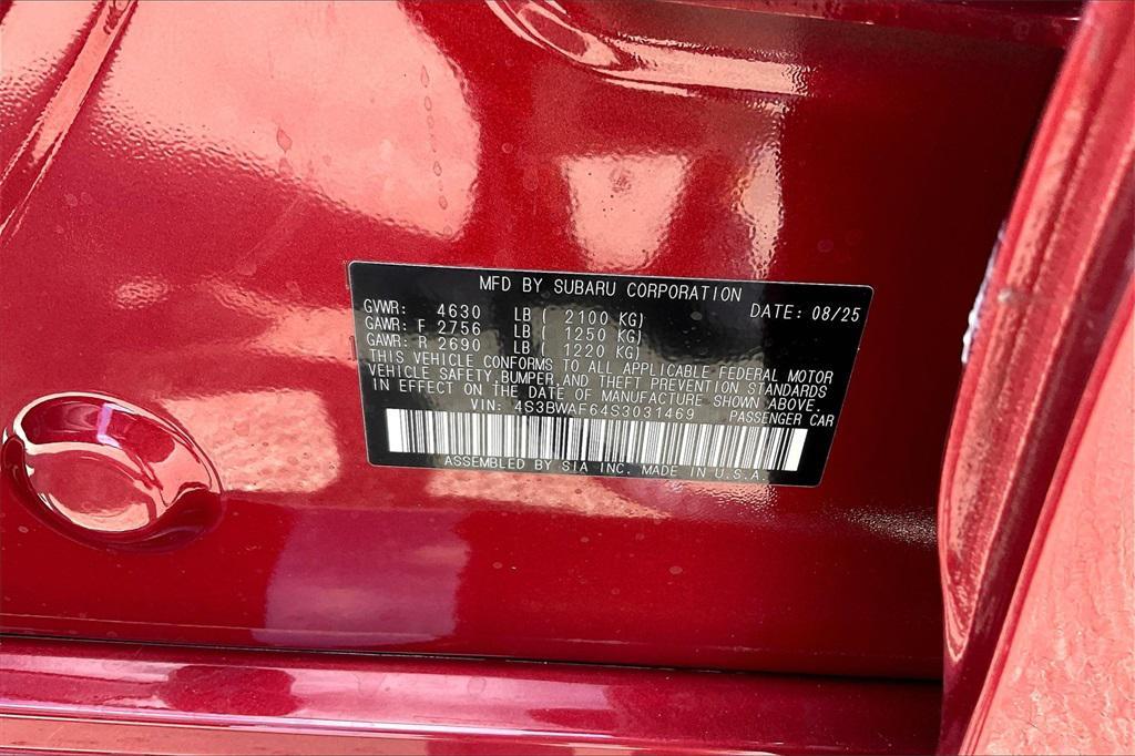 new 2025 Subaru Legacy car, priced at $31,546