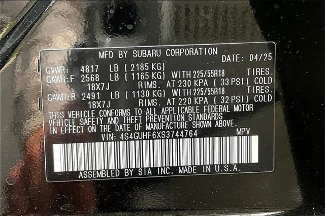 new 2025 Subaru Crosstrek car, priced at $31,667
