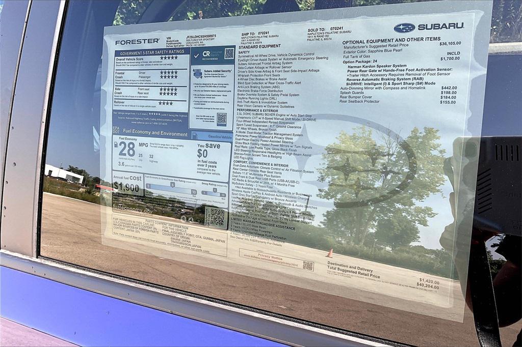 new 2025 Subaru Forester car, priced at $37,455