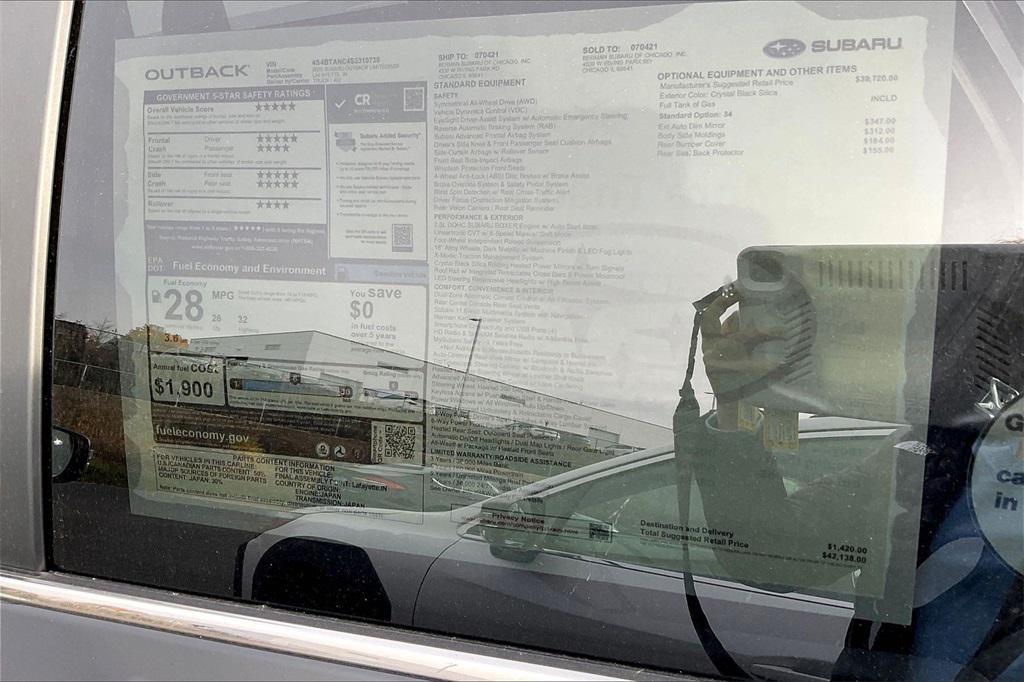 new 2025 Subaru Outback car, priced at $39,328