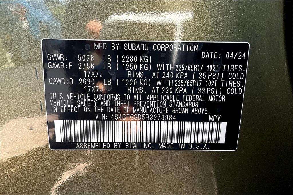 new 2024 Subaru Outback car, priced at $42,108