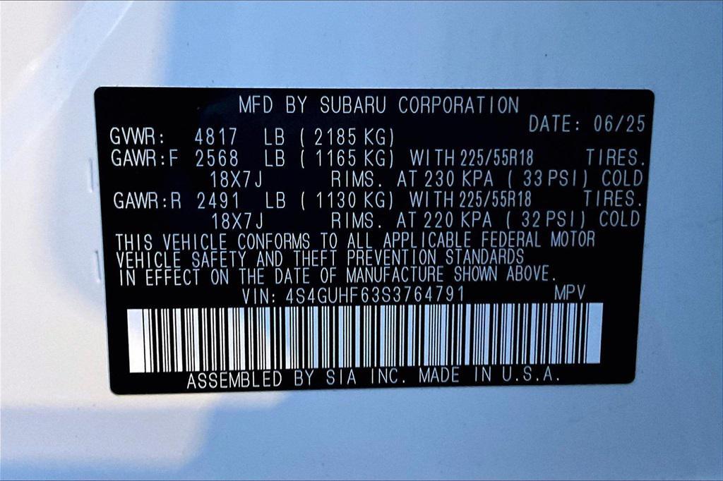 new 2025 Subaru Crosstrek car, priced at $32,731