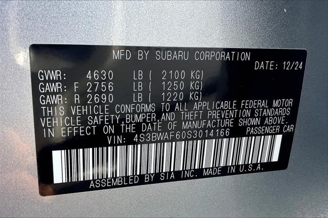 new 2025 Subaru Legacy car, priced at $30,235