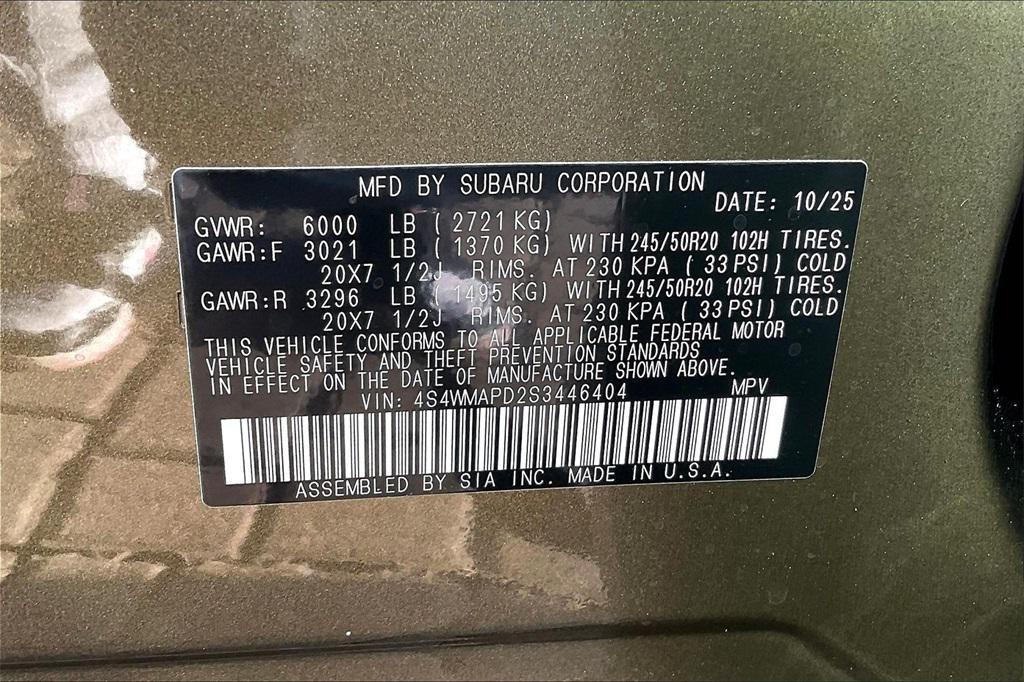 new 2025 Subaru Ascent car, priced at $46,912