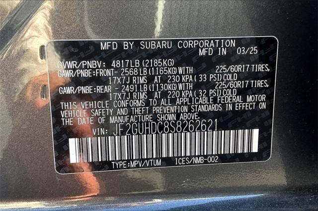 new 2025 Subaru Crosstrek car, priced at $31,634