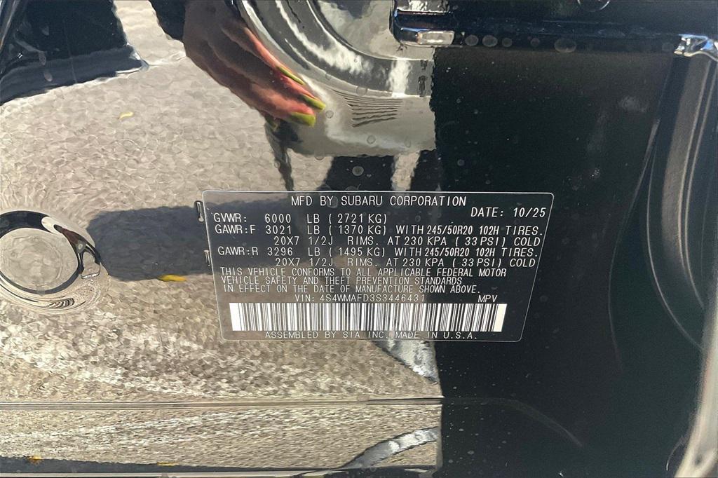 new 2025 Subaru Ascent car, priced at $43,362