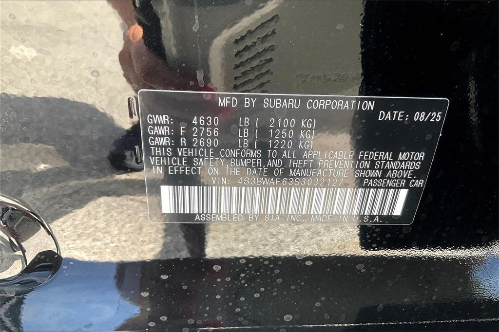 new 2025 Subaru Legacy car, priced at $31,560
