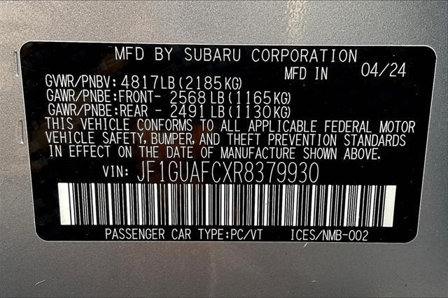 new 2024 Subaru Impreza car, priced at $26,497