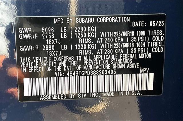 new 2025 Subaru Outback car, priced at $42,073