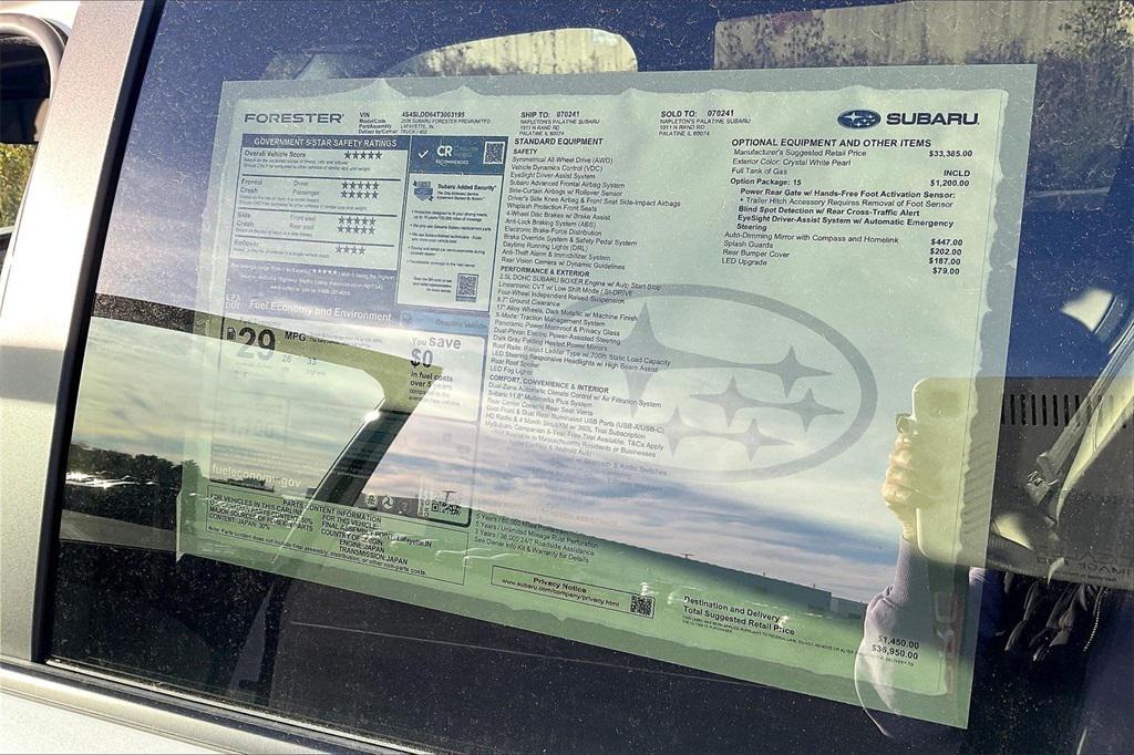 new 2026 Subaru Forester car, priced at $35,050