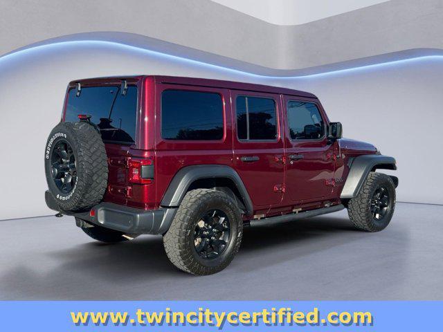 used 2021 Jeep Wrangler car, priced at $28,850