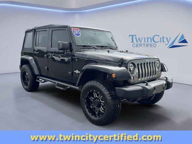used 2015 Jeep Wrangler Unlimited car, priced at $17,890