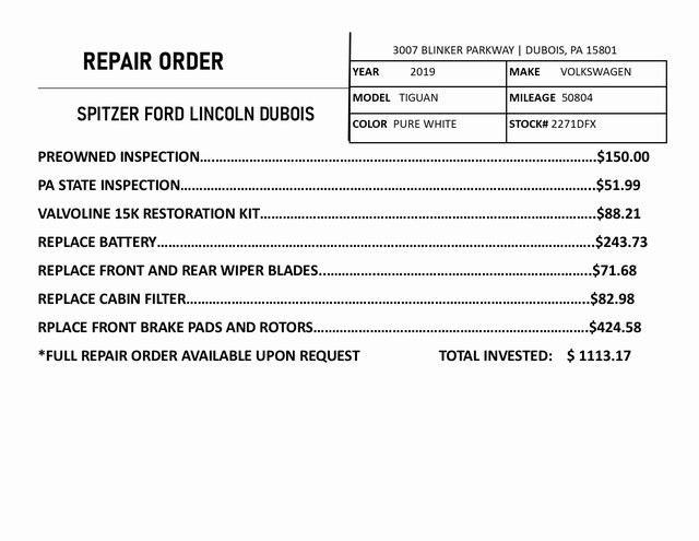 used 2019 Volkswagen Tiguan car, priced at $20,195