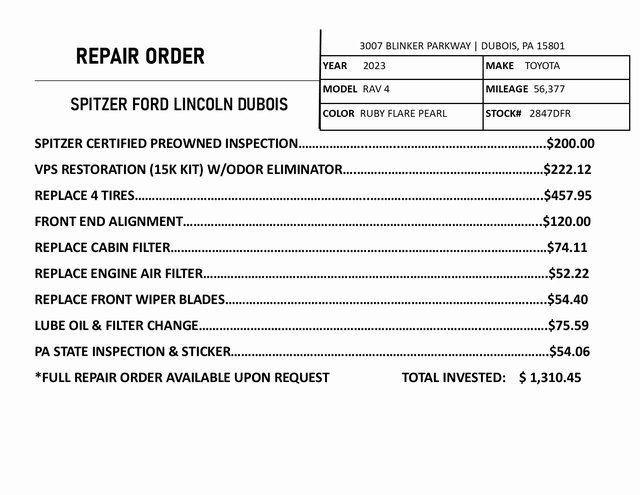 used 2023 Toyota RAV4 car, priced at $25,682