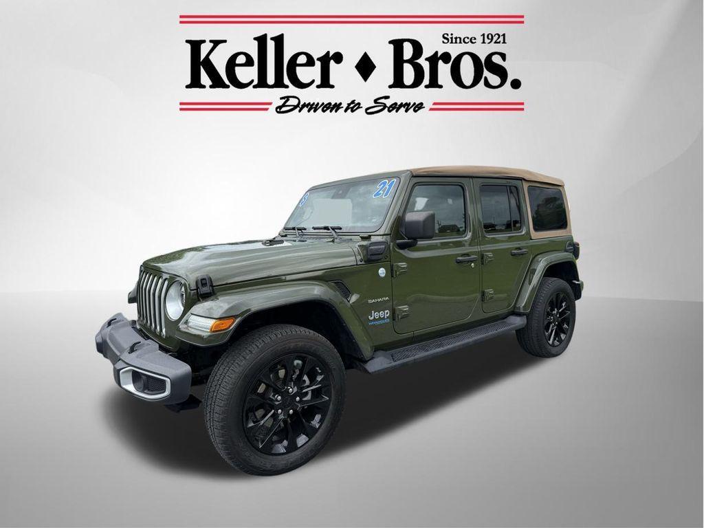 used 2021 Jeep Wrangler Unlimited 4xe car, priced at $35,942