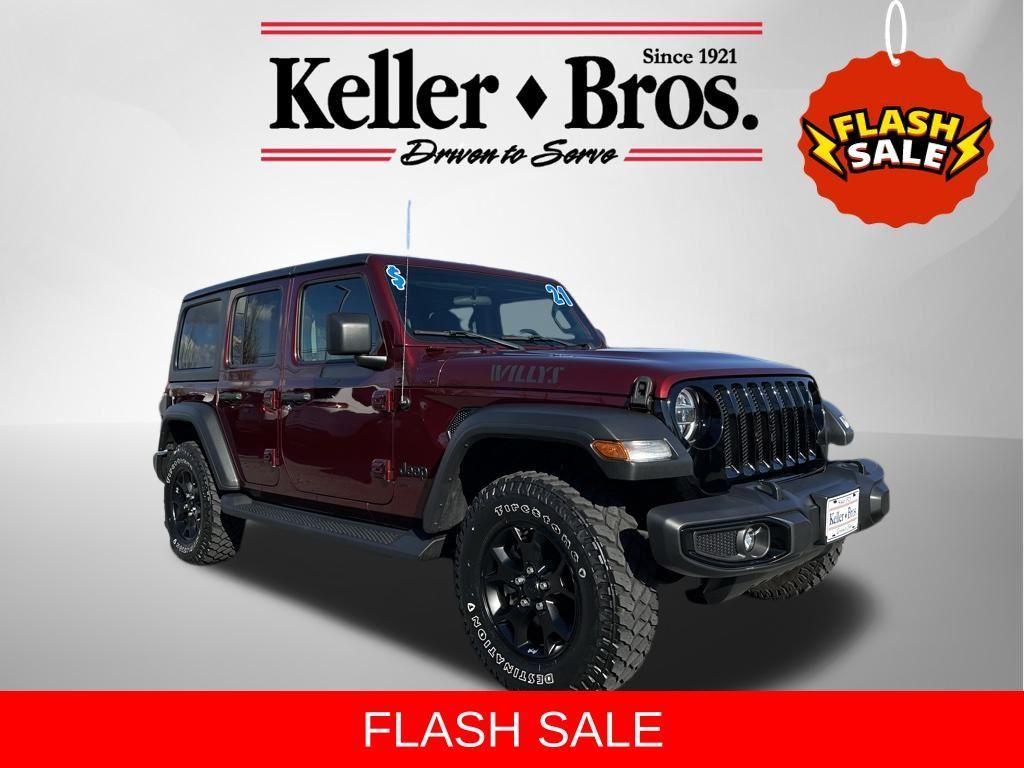 used 2021 Jeep Wrangler Unlimited car, priced at $36,992