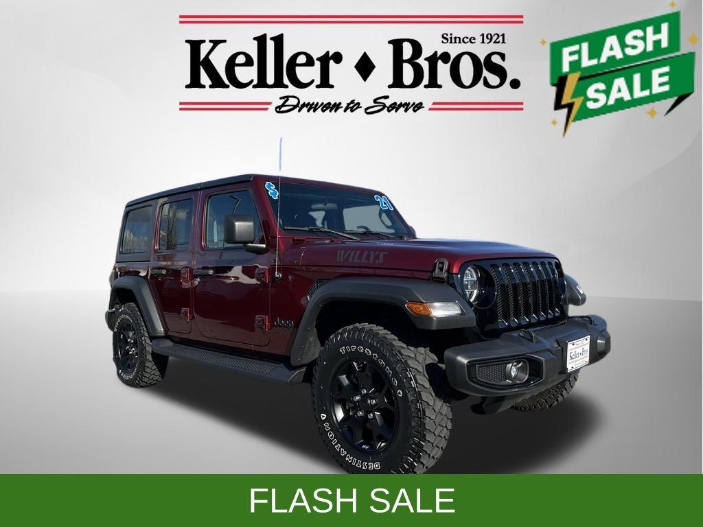 used 2021 Jeep Wrangler Unlimited car, priced at $34,999