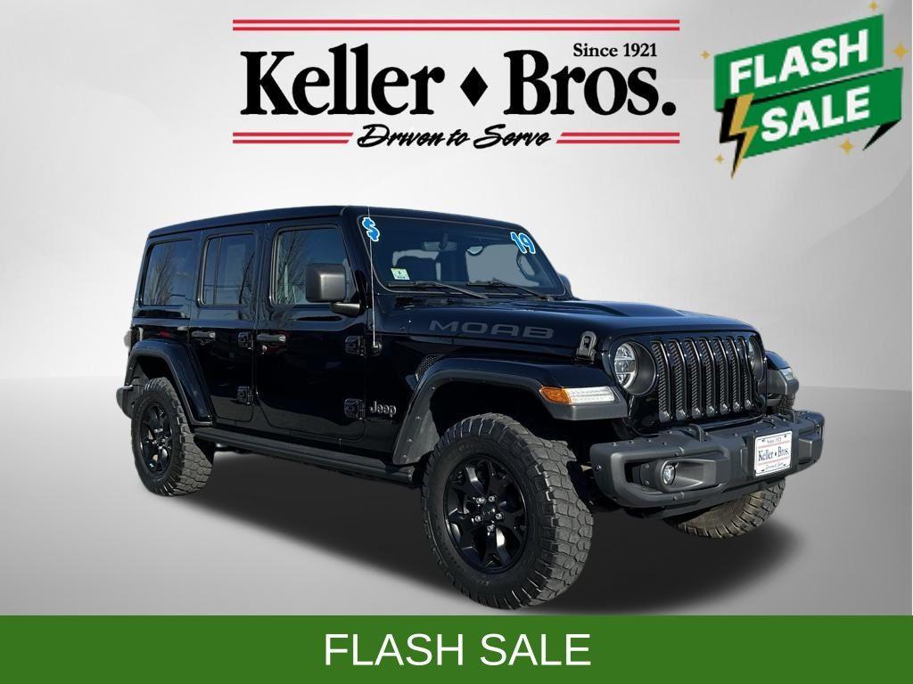 used 2019 Jeep Wrangler Unlimited car, priced at $33,932