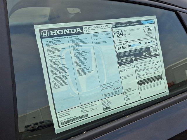 new 2025 Honda Civic car, priced at $27,460