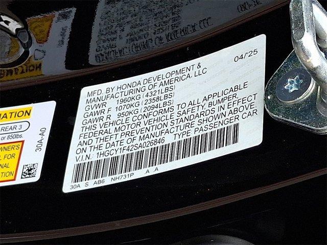new 2025 Honda Accord car, priced at $31,710