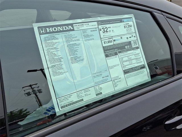 new 2025 Honda Accord car, priced at $31,710