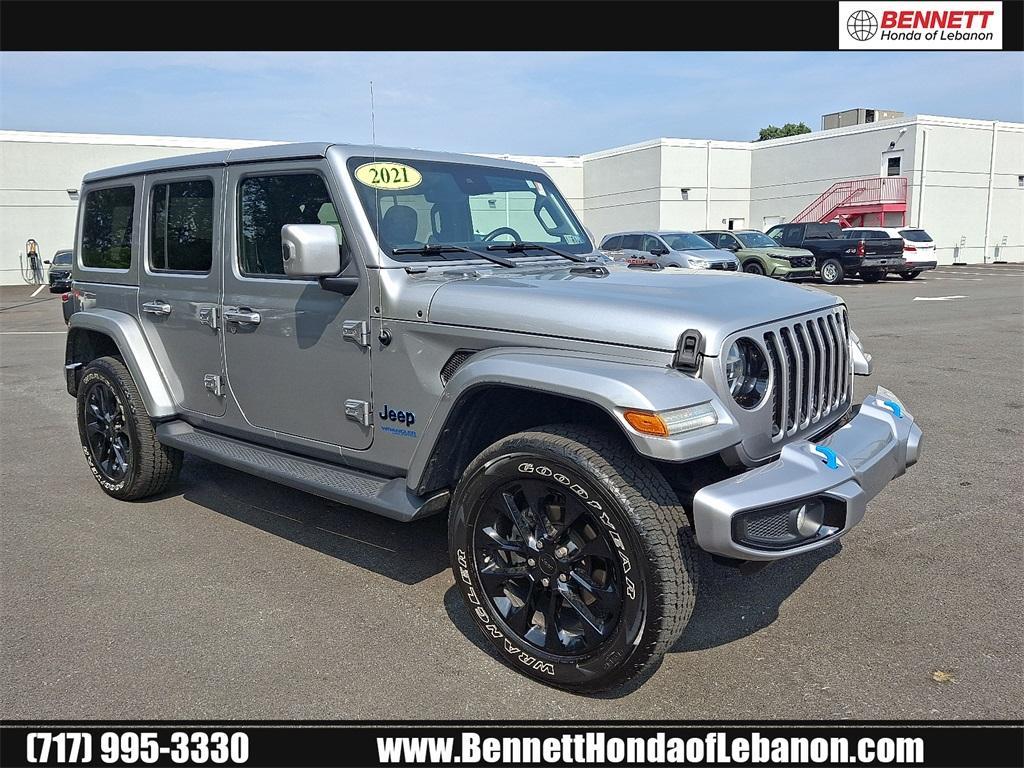 used 2021 Jeep Wrangler Unlimited 4xe car, priced at $28,500