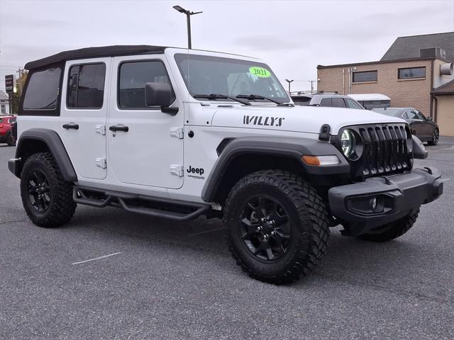 used 2021 Jeep Wrangler car, priced at $33,500