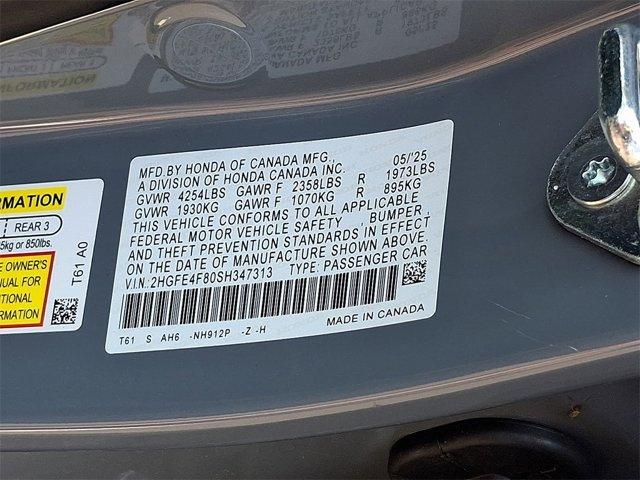 new 2025 Honda Civic Hybrid car, priced at $29,280