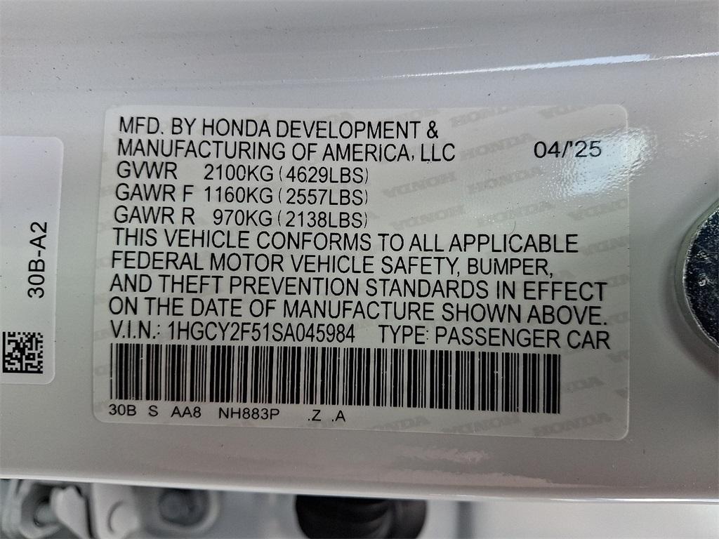 new 2025 Honda Accord Hybrid car, priced at $35,260
