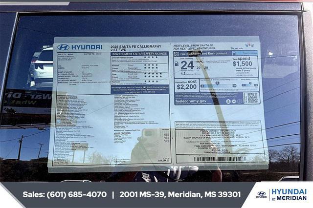 new 2025 Hyundai Santa Fe car, priced at $41,557