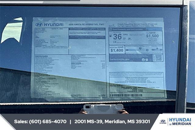 new 2026 Hyundai Santa Fe car, priced at $37,149