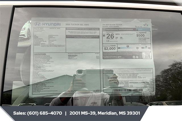 new 2025 Hyundai Tucson car, priced at $30,942