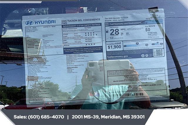new 2025 Hyundai Tucson car, priced at $32,070