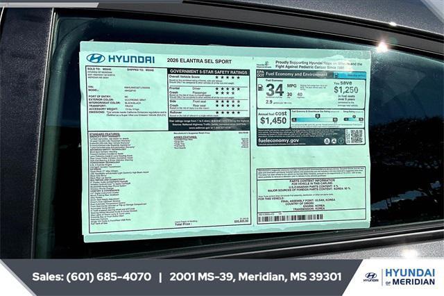 new 2026 Hyundai Elantra car, priced at $24,236