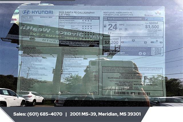 new 2025 Hyundai Santa Fe car, priced at $45,307