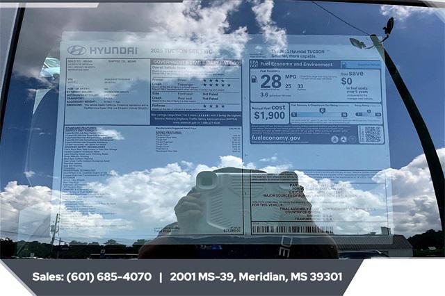 new 2025 Hyundai Tucson car, priced at $30,317