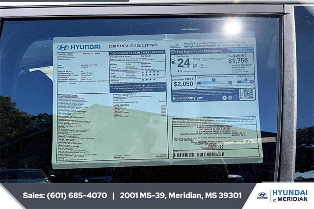 new 2026 Hyundai Santa Fe car, priced at $34,824