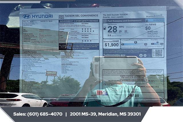 new 2025 Hyundai Tucson car, priced at $32,995