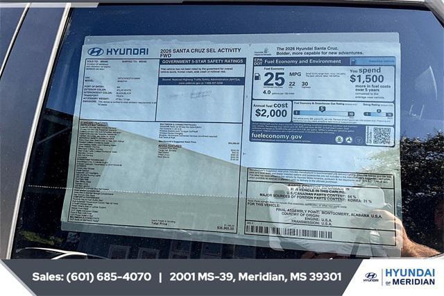 new 2026 Hyundai SANTA CRUZ car, priced at $35,278