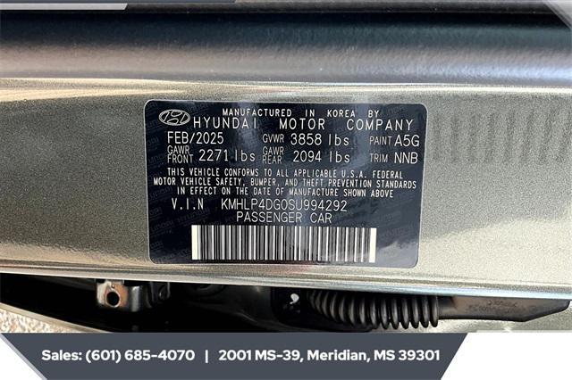 new 2025 Hyundai Elantra car, priced at $26,500