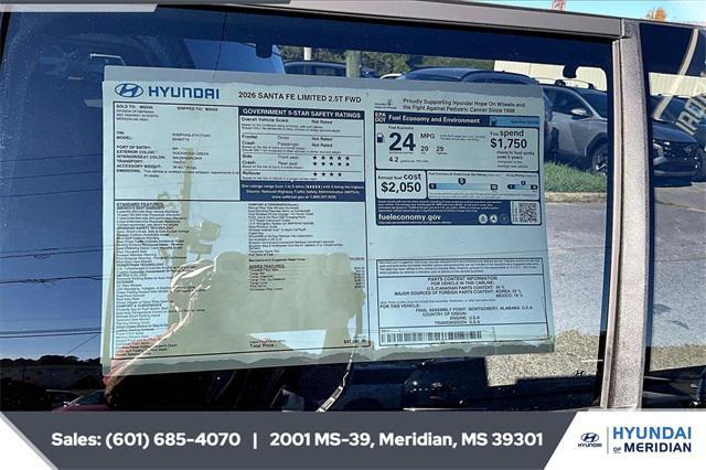 new 2026 Hyundai Santa Fe car, priced at $41,481