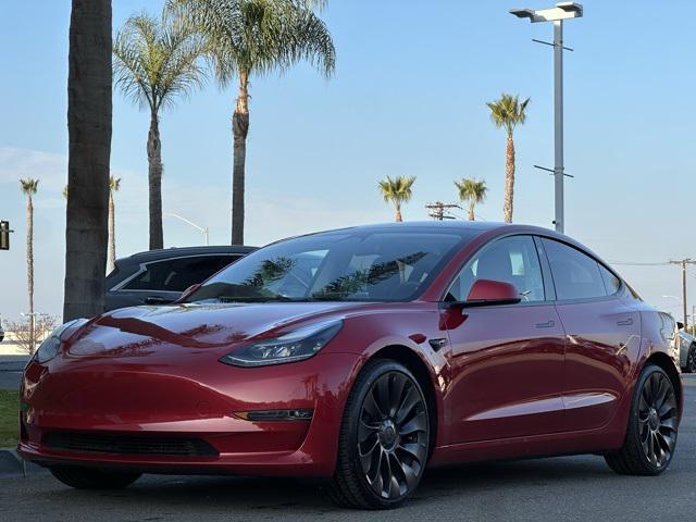 used 2023 Tesla Model 3 car, priced at $34,370