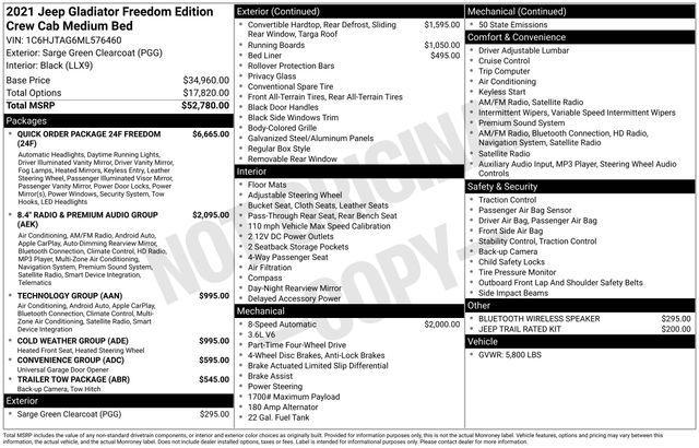 used 2021 Jeep Gladiator car