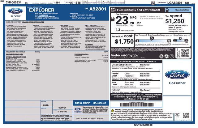 used 2020 Ford Explorer car, priced at $21,797