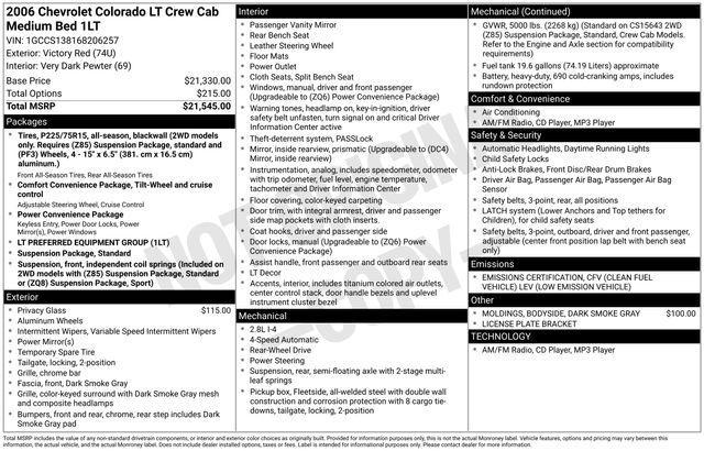 used 2006 Chevrolet Colorado car