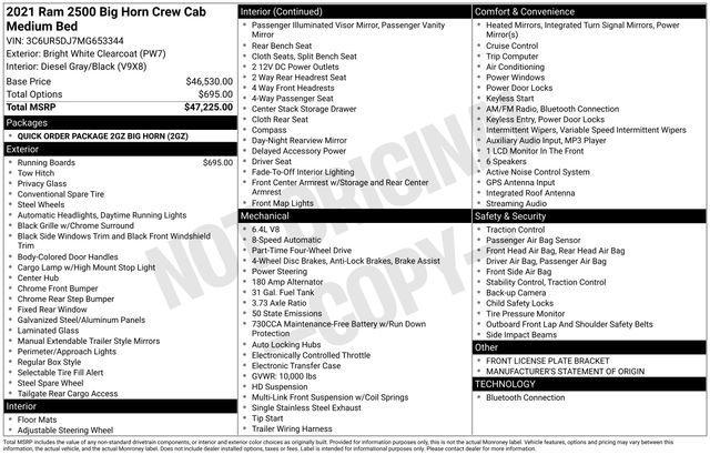 used 2021 Ram 2500 car, priced at $32,997