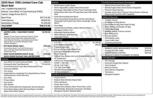 used 2020 Ram 1500 car, priced at $42,629
