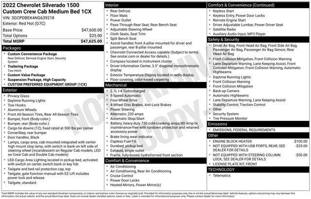 used 2022 Chevrolet Silverado 1500 car, priced at $29,757