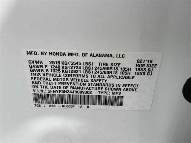 used 2018 Honda Pilot car, priced at $14,391