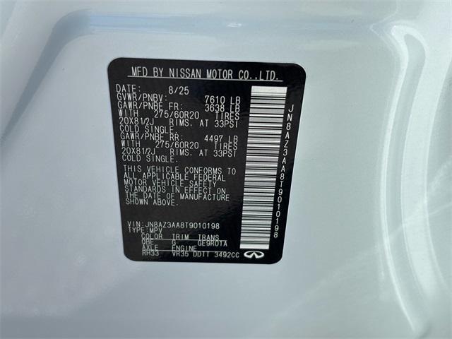 new 2026 INFINITI QX80 car, priced at $80,700